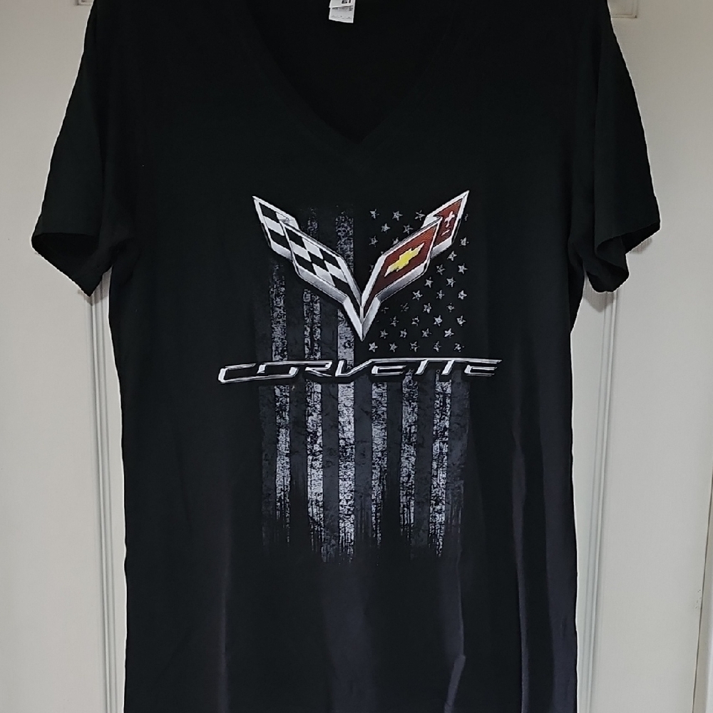 Anvil Black Short Sleeve Tee with Graphic